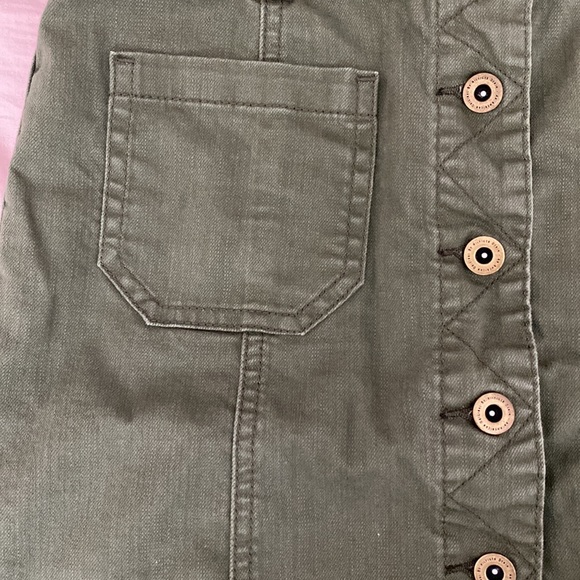 Tommy Hilfiger army green denim skirt - Picture 5 of 5